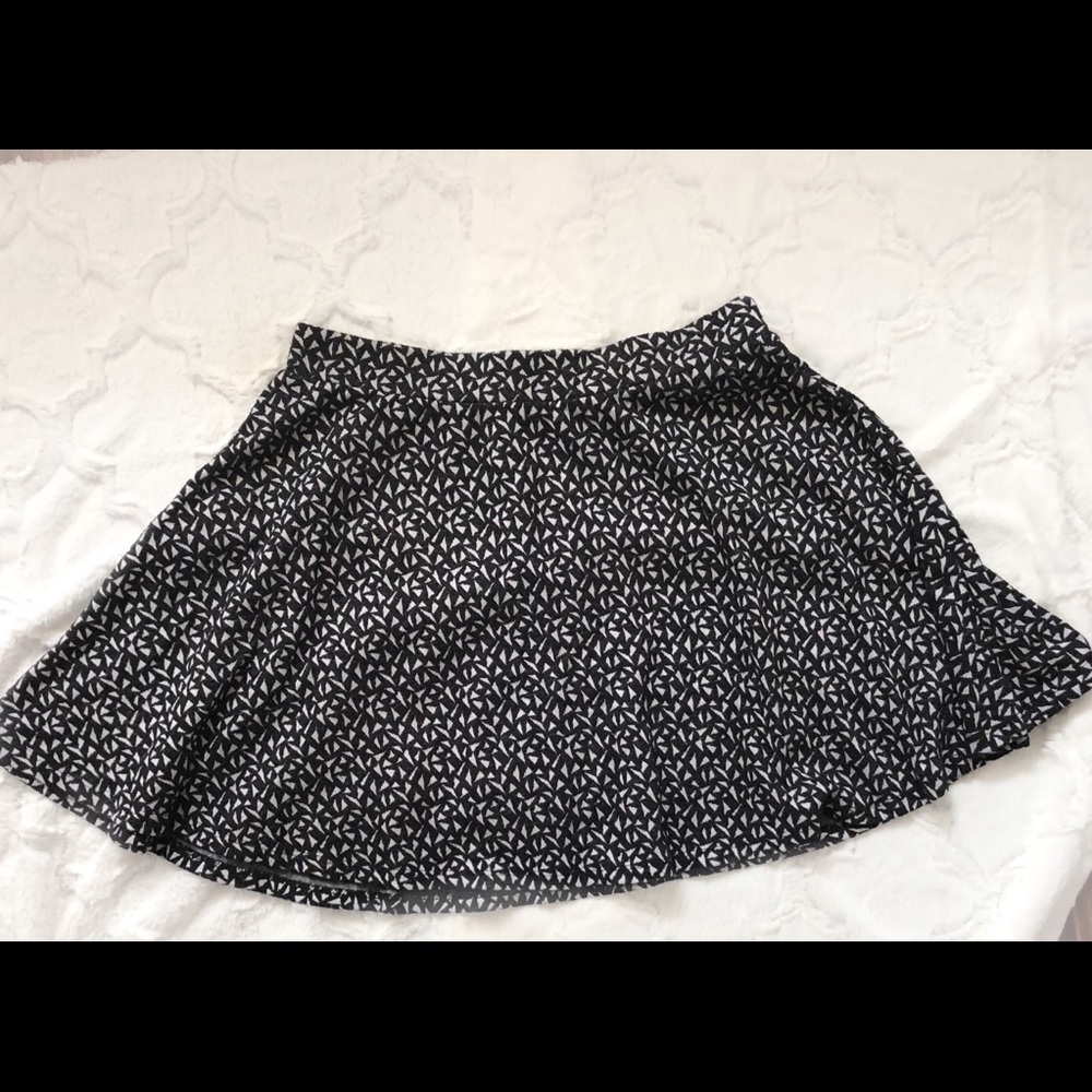 Gray and Charcoal Skater Skirt